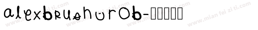AlexBrush ROB字体转换